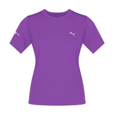 Imagem de Camiseta Térmica Puma UV50+ Manga Curta Feminina - Roxo P-Feminino
