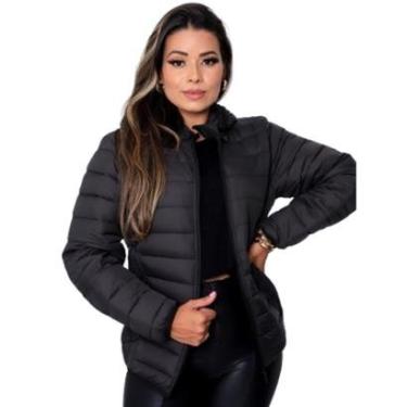 Imagem de Jaqueta Bobojaco Feminina Capuz Removivel Preta-Feminino
