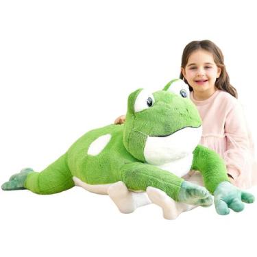Imagem de Brinquedo de Pelúcia IKASA - Sapo Gigante de 30cm para Crianças