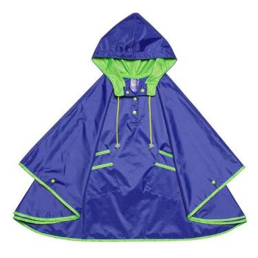 Imagem de Capa De Chuva Infantil Lisa Azul Neon - Kidsplash, G