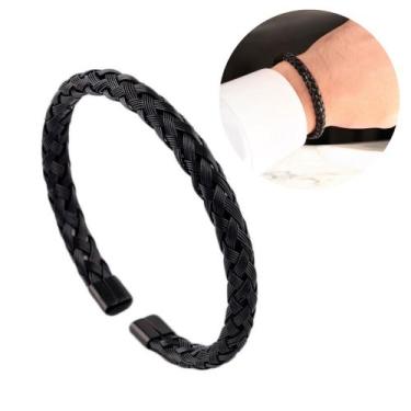 Imagem de Bracelete masculino pulseira regulável não oxida/ presente masculino/ 