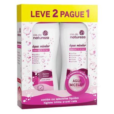 Imagem de Sabonete Íntimo Água Micelar 2x210ml Kit Promo - Cia da Natureza