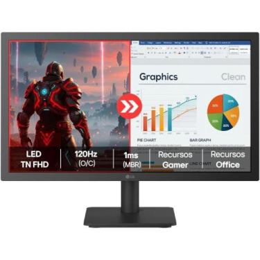 Imagem de Monitor 22" LG Led Full HD, 1ms (MBR), 120Hz (O/C), Modo leitura, Flic