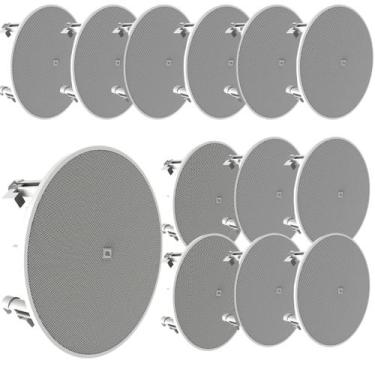 Imagem de Kit 12 Caixa De Som Arandela Jbl De Teto Gesso Embutir 6co3r