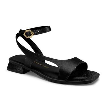 Imagem de Sandália feminina dakota original casual tornozelo conforto, Preto, 38