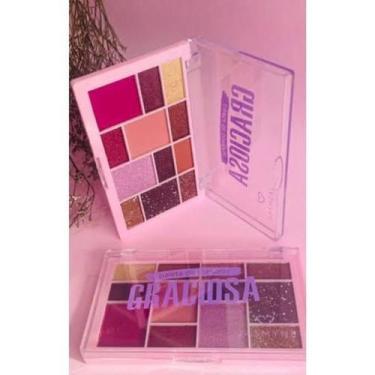 Imagem de Pelete Rosa de sombras , com tons em rosa e pink , com opção em dourad