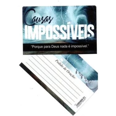 Imagem de Envelope para campanha-PACOTE COM 100 UNIDADE - SC, causas impossiveis