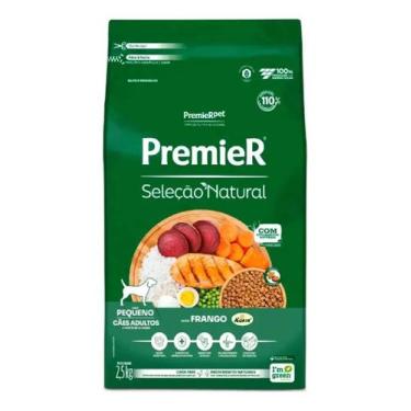 Imagem de Ração Seleção Natural Para Cães Adultos Raças Pequenas 2,5KG - PREMIER