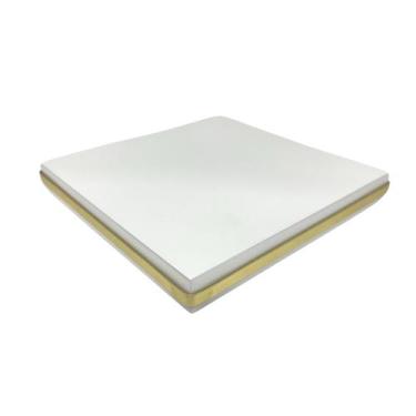 Imagem de Base QUADRADA BRANCA e DOURADO 15CM - J&F