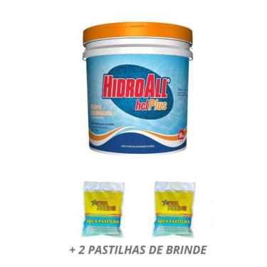 Imagem de Cloro HCL Plus Dicloro Granulado 10 KG HidroAll + 02 Pastilhas de Brin