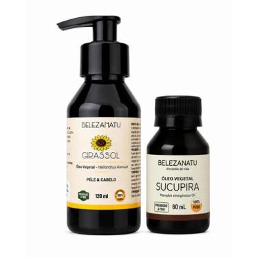 Imagem de Kit Óleo Vegetal de Girassol e Sucupira  100% Puro  BelezaNatu