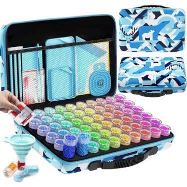 Imagem de Estojo organizador ARTDOT com 60 compartimentos para kit de pintura di