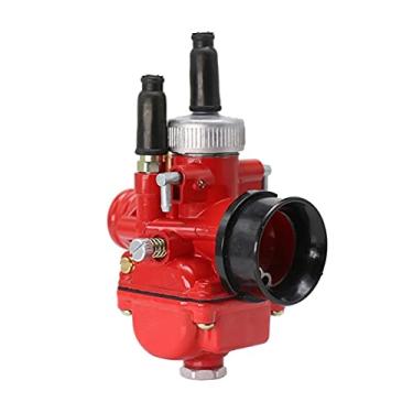 Imagem de ZTBH Kit de carburador 17 mm 19 mm 21 mm adequado para carberatura de carburador 50 Dio90 Racing Carbureto (cor: PHBG 17 mm vermelho)