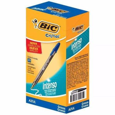 Imagem de Caneta Esferográfica Grossa 1.6Mm Azul 25 Und Bic