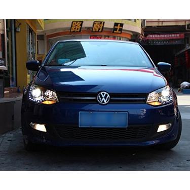 Imagem de Gowe Carro Estilo 2009-2015 para VW Polo Faróis Novo Polo LED Farol Cruiser drl Lente Duplo Feixe H7 HID Xenon Temperatura de Cor: 6000 K Potência: 35 W