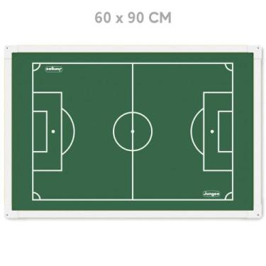 Imagem de Campo Futebol Botão Mesa Brinquedo Portátil Madeira 60X90cm - Junges B