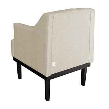 Imagem de Kit 02 Poltronas Decorativa Clássica Tecido Linho Cores Variadas - Ds Estofados