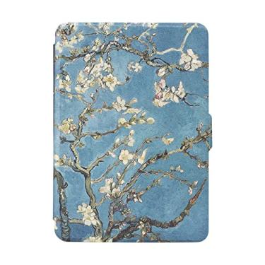 Imagem de Estojo de couro para e-book para Kindle 958 (10ª geração, versão 2019) - capa protetora leve de couro PU premium com suspensão/despertar automático