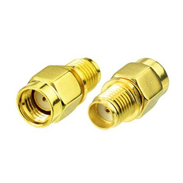Imagem de Bingfu Adaptador conector de antena RP-SMA macho para SMA fêmea (pacote com 2) para controle de drone FPV, roteador WiFi, adaptador de cartão de rede PCIE, câmera de segurança 4G LTE celular para trilha câmera de jogo