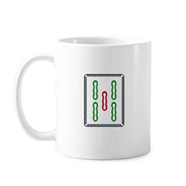 Imagem de Caneca Mahjong Bamboo Bar 5 Azulejos Padrão Cerâmica Café Porcelana Utensílios de Mesa