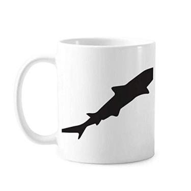 Imagem de Caneca Streamline Shark Fierce Outline Cerâmica Café Porcelana Utensílios de Mesa