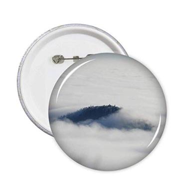 Imagem de Nuvens nevoeiro céu montanha natureza floresta alfinetes crachá botão decoração acessório 5 peças