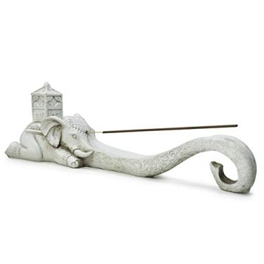 Imagem de Genérico Incensário Elefante Incenso Vareta Indiano + Incensos (Marfim)