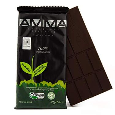 Imagem de Chocolate Orgânico 100% Cacau AMMA 80g