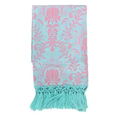 Imagem de Manta de Sofá Jacquard Rosa com Tiffany 190x140