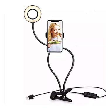 Imagem de Suporte De Mesa Para Celular Ring Light E Self Luminaria