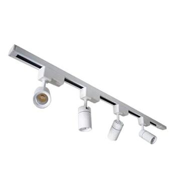 Imagem de Trilho Eletrificado 2 Metros + 4 Spots 7w Led (Branco - Luz 3000K Branco Quente)