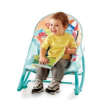 Imagem de Cadeira Cadeirinha Bebê Descanso Vibratória Musical Até 18Kg Oceano -