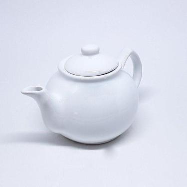 Imagem de Bule Para Chá 700ml  De Cerâmica Branco - Ki Ceramica