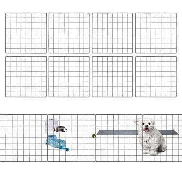 Imagem de Instalojas Cercadinho Para Cachorro e Gato 8 Telas 30x30cm Preto + Abraçadeiras + Fixadores