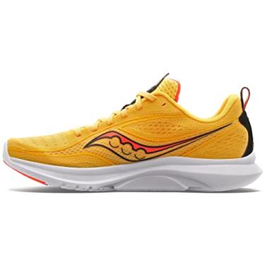 Imagem de Saucony Tênis de corrida masculino Kinvara 13, Vizigold/vermelho Vizi, 46