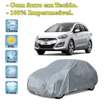 Imagem de Capa com forro cobrir carro Hyundai I-30 100% Impermeável Proteção Bez