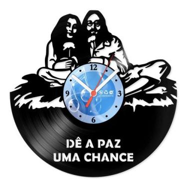 Imagem de Relógio De Parede Disco Vinil Diversos - Dê a Paz uma Chance - VDI-375