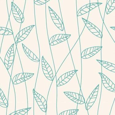 Imagem de Papel De parede Para Quartos E Sala Com Fundo Bege E Desenho Verde - P