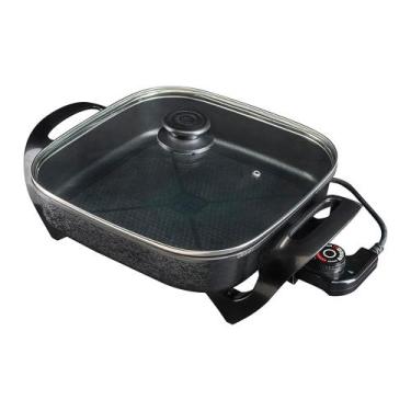 Imagem de Panela Elétrica Quadrada Mangiare APEQ01I-01 Agratto Preta 110v