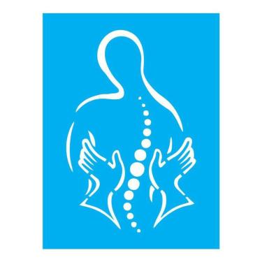 Imagem de Stencil Tamako Quiropraxia - 15X20Cm - Ref A3557