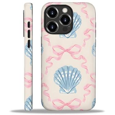 Imagem de Capa compatível com iPhone 16 Pro, capa rígida híbrida de policarbonato de 2 camadas + capa protetora de silicone, conchas com laços rosa resistente a arranhões à prova de choque para iPhone 16 Pro