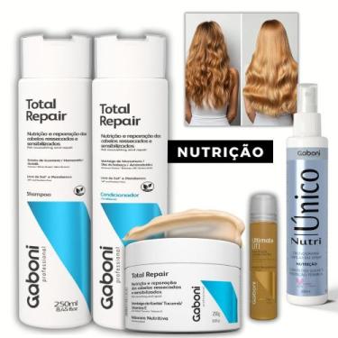 Imagem de Kit Nutrição e Reparação Imediata 5 produtos Total Repair Gaboni