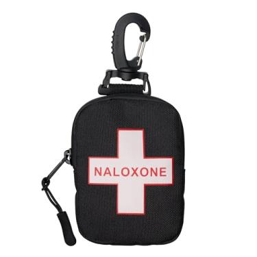 Imagem de Bolsa para cinto Naloxone Overdose Response Duty – Design compacto comporta 1 dose de spray nasal | Forro prateado isolado | Clipe mosquetão incluído (mini)