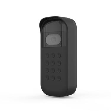 Imagem de TIUIHU Capa de silicone para teclado de vídeo myQ Smart Garage (preto, esquerdo)