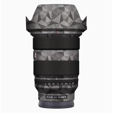 Imagem de Mebont Adesivo para câmera Sony FE24-70F2.8GMII 3M Material adesivo impermeável protetor de câmera Triângulo Nórdico Titânio