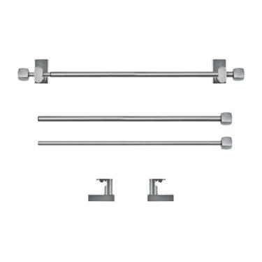 Imagem de Varões de cortina magnéticos para portas de metal, sem necessidade de ferramentas, fácil de usar, aparelho ajustável multiuso para janelas, locais de aço de ferro, utensílios de cozinha e banheiro, 40