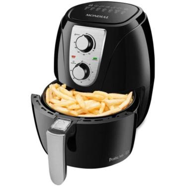 Imagem de Fritadeira Air Fryer Mondial 3,2l 1200w Preto/inox 220V