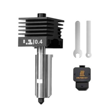 Imagem de Para mini peças Bambu A1, H2D Hotend 0,4 mm, kit de ponta quente H2D Combo Hotend Kit de extrusora de aço endurecido com meia de cobertura de silicone para Bambu Lab H2D Combo/A1/A1 Mini impressora 3D