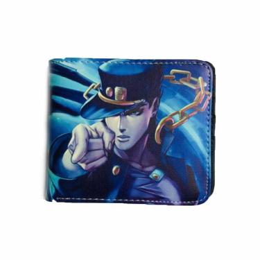 Imagem de Carteira JoJo`s Bizarre Adventures Kujo Jotaro Anime PU Leather