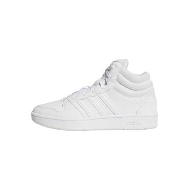 Imagem de adidas Tênis unissex adulto Hoops Mid Classic, Branco/Cinza, 41 BR